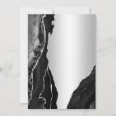 シルバーブラックアガテサプライズ60誕生日 招待状 (裏面)