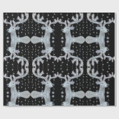 シルバーブラッククリスマストナディラッピング紙 ラッピングペーパー (フラット)