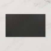 シルバーブラッククールパーソナルフィットネストレーナー 名刺 (裏面)