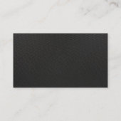 シルバーブラッククールパーソナルフィットネストレーナー 名刺 (裏面)