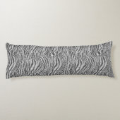 シルバーブラックグリッジーゼブラプリントグリッター        ボディピロー (裏面)