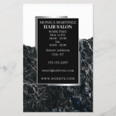 シルバーブラックスタイリッシュヘアサロン (裏面)