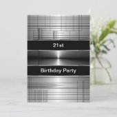 シルバーブラックストライプバースマン21歳 招待状 (スタンド正面)