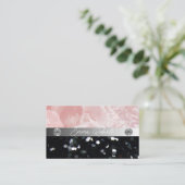 シルバーブラックダイヤモンドコーチ名刺 名刺 (スタンド正面)