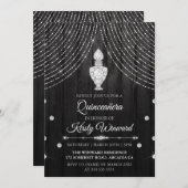 シルバーブラックダイヤモンド香料ボトルキンセアニェラ 招待状 (正面/裏面)