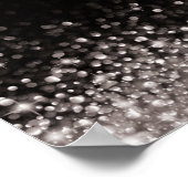 シルバーブラックハリウッドグリッツ結婚グラムのポスター ポスター (角)