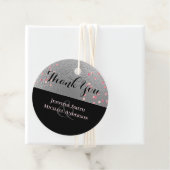 シルバーブラックピンクロセゴールド結婚紙吹雪 フェイバータグ (インサイチュ)