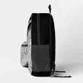 シルバーブラックフェイクコインジプシースカーフ プリントバックパック (右)