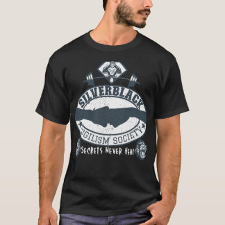 シルバーブラックプギリズム協会シルバーバックゴリラ Tシャツ