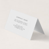 シルバーブラックラグジュアリー 名刺 (裏面)