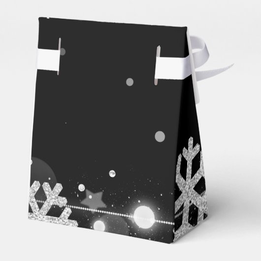 シルバーブラック冬40歳の誕生日ありがとう フェイバーボックス (裏面サイド)