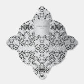 シルバーブラック渦巻きゴシッ結婚クス フェイバーボックス (折り畳みなし)