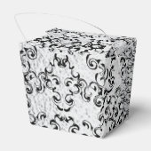 シルバーブラック渦巻きゴシッ結婚クス フェイバーボックス (裏面サイド)