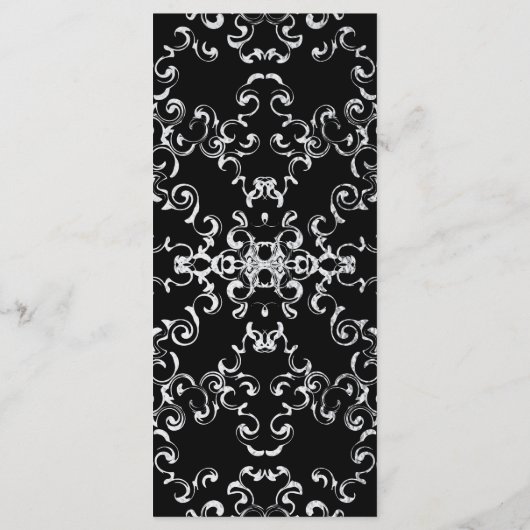 シルバーブラック渦巻きゴシッ結婚クス メニュー (裏面)