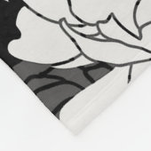 シルバーブラック10周年フリース 空白の フリースブランケット (角)