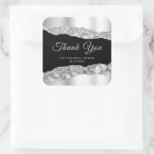 シルバーブラックglam涙Sweet sixteenありがとう スクエアシール (バッグ)