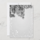 シルバーブランズ ベイビーシャワー おめでとう　外は寒い 招待状 (裏面)