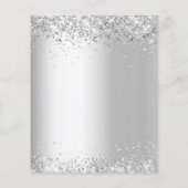 シルバーブルゴーニュフローラ結婚式招待状 (裏面)