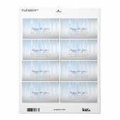 シルバーブルーきらめくアイシクル ラベル (フルシート)