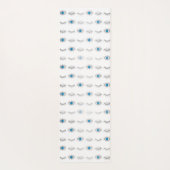 シルバーブルーイビルアイアイアレイズナザルマティパターン ヨガマット (裏面)