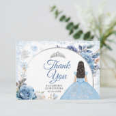 シルバーブルーウィンタースノーフレーク15 Anosありがとう サンキューカード (スタンド正面)