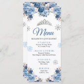 シルバーブルーウィンターマジカルスノーフレークミンス メニュー (正面/裏面)