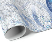 シルバーブルーオーナメント ラッピングペーパー (ロールコーナー)