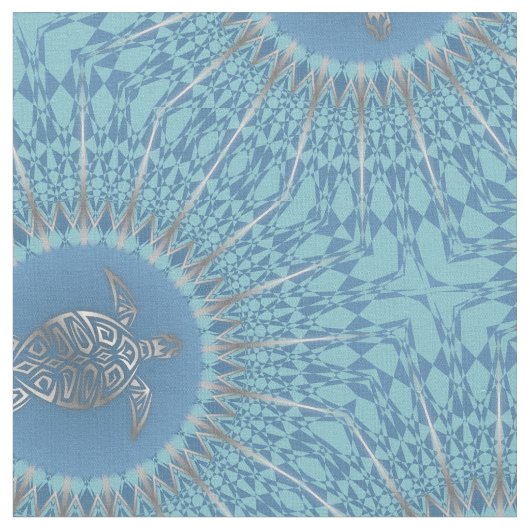 シルバーブルーカメ動物 ファブリック (クローズアップ)