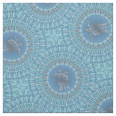 シルバーブルーカメ動物 ファブリック (見本)