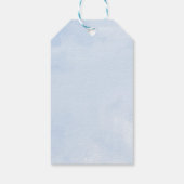 シルバーブルーガウンフローラキンセアニェラパーティー ギフトタグ (裏面)