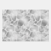 シルバーブルーキリンプリント ラッピングペーパーシート (正面2)