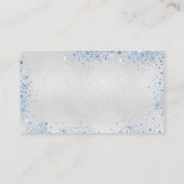 シルバーブルーグリッターボーイおむつラッフルチケット エンクロージャーカード (裏面)