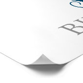 シルバーブルースウィート16誕生日18x24写真 ポスター (角)