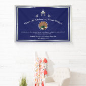 シルバーブルーパスター記念日または教会イベント 横断幕 (インサイチュ)