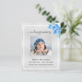 シルバーブルーフローラ写真葬儀プログラム (スタンド正面)