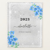 シルバーブルーフローラ名アポイントメント2026 プランナー手帳 (正面)