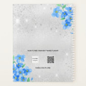 シルバーブルーフローラ名アポイントメント2026 プランナー手帳 (裏面)