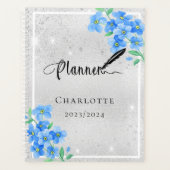 シルバーブルーフローラ名アポイントメント2026 プランナー手帳 (正面)