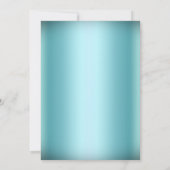 シルバーブループリンセスマスカレードスウィート16招待状 招待状 (裏面)