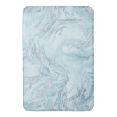 シルバーブルーマーブル バスマット (正面縦)