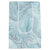 シルバーブルーマーブル ミディアムペーパーバッグ (裏面)