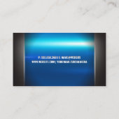 シルバーブルーメタリック | 自動タイヤグラフィック 名刺 (裏面)