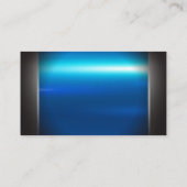 シルバーブルーメタリック | 自動修復ロゴ 名刺 (裏面)