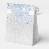 シルバーブルー感謝してい花模様ユー結婚ズ フェイバーボックス (裏面サイド)