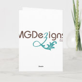 シルバーブルー歯科医ホリデーカード シーズンカード (裏面)