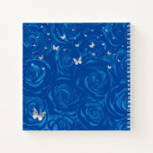 シルバーブルー王室のバラズフォトキンセアニェラゲスト ノートブック (裏面)