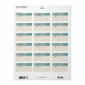 シルバーブルー結婚スノーフレーク空白の住所 シール (フルシート)