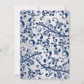 シルバーブルー結婚ズ 招待状 (裏面)