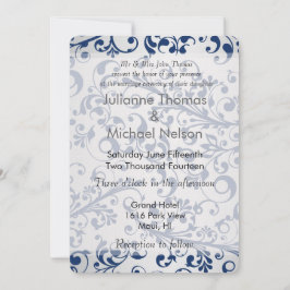 シルバーブルー結婚ズ 招待状