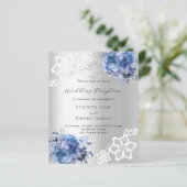 シルバーブルー花模様の結婚披露宴 (スタンド正面)